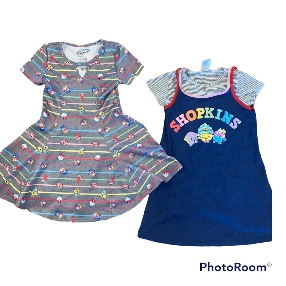 Shopkin T shirt Dresses Set 7-8
